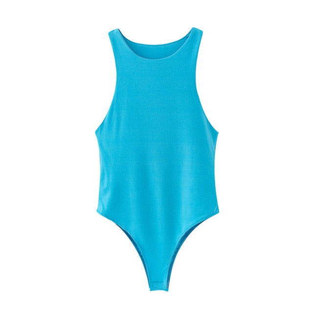 Summer Solid Color Body Suit