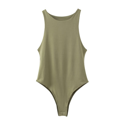 Summer Solid Color Body Suit