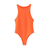 Summer Solid Color Body Suit