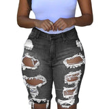 Ripped Jean Shorts
