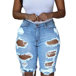 Ripped Jean Shorts