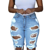 Ripped Jean Shorts