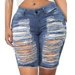 Ripped Jean Shorts
