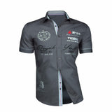Casual Button Down Short Sleeve Shirt