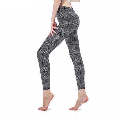 Plaid Push Up Leggings