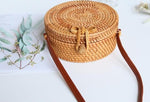 Round Straw Shoulder Bag