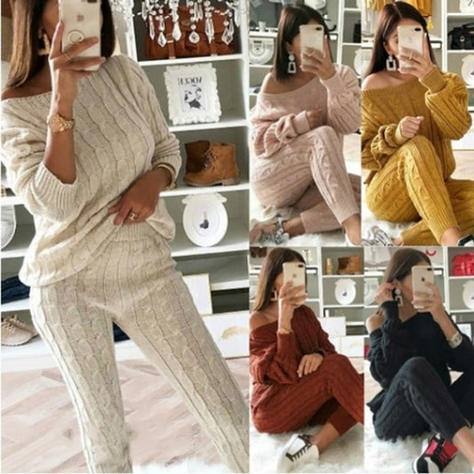 Solid Color 2 Piece Casual Jogging Suit