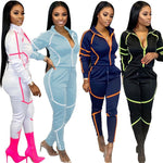 Solid Sportswear Jogging Suit