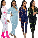 Solid Sportswear Jogging Suit