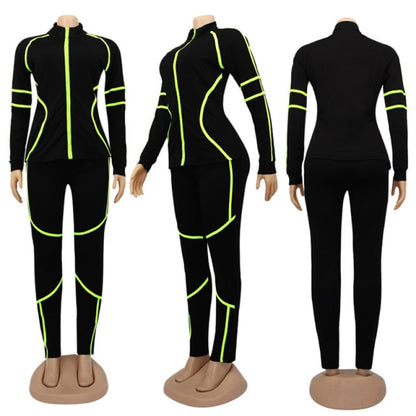 Solid Sportswear Jogging Suit