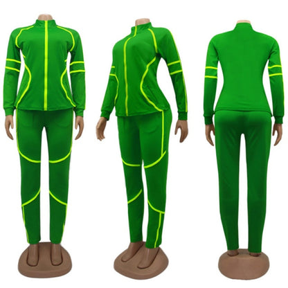 Solid Sportswear Jogging Suit