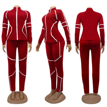 Solid Sportswear Jogging Suit