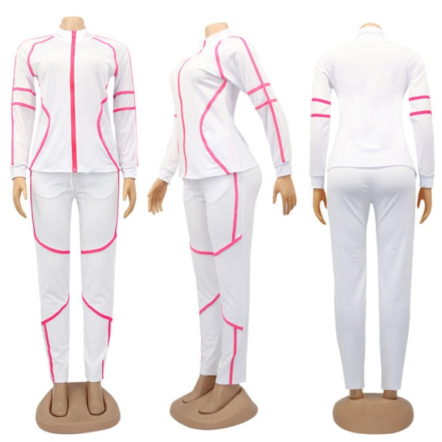 Solid Sportswear Jogging Suit