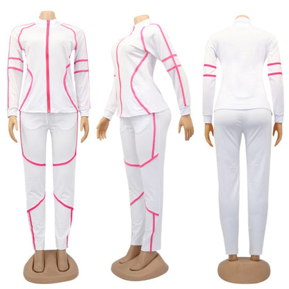 Solid Sportswear Jogging Suit