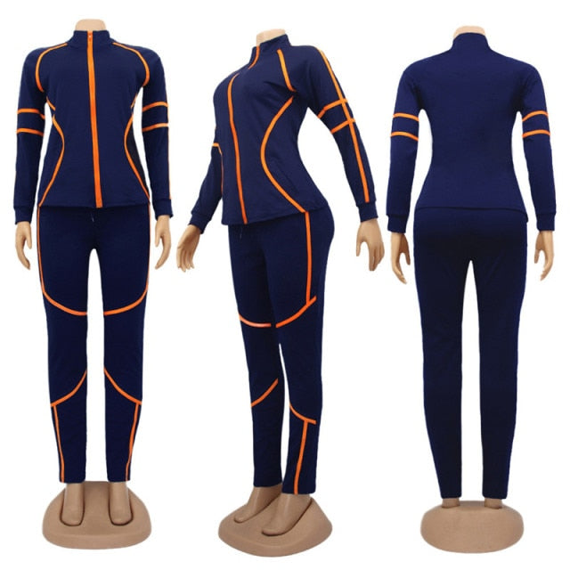Solid Sportswear Jogging Suit