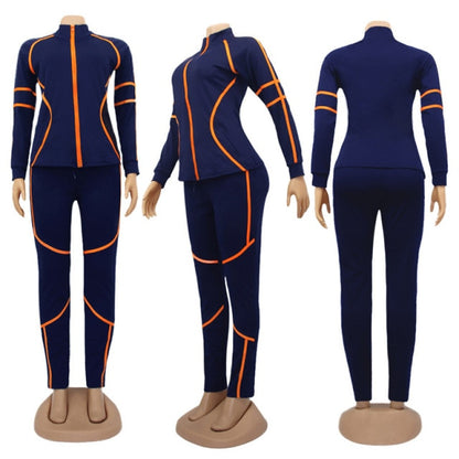Solid Sportswear Jogging Suit