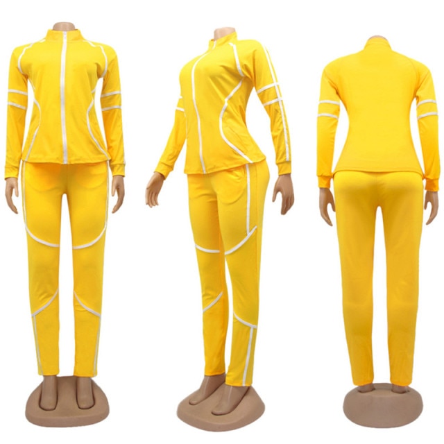 Solid Sportswear Jogging Suit