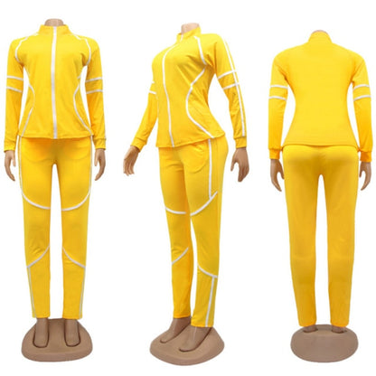 Solid Sportswear Jogging Suit