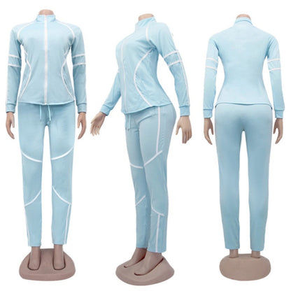 Solid Sportswear Jogging Suit