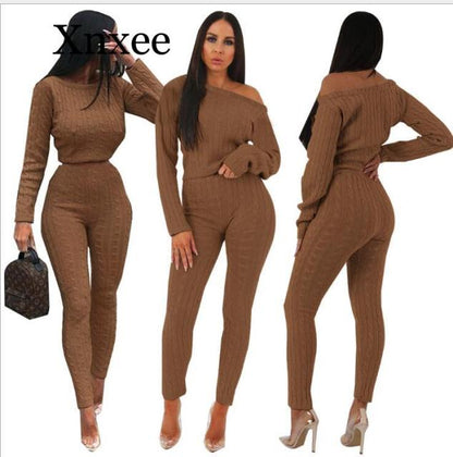Knitted 2 Piece Sweater Pants