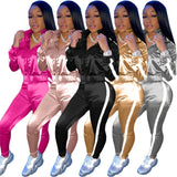 Stripe 2 Piece Fashion Jogging Set