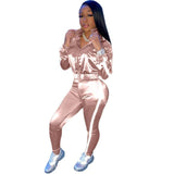 Stripe 2 Piece Fashion Jogging Set