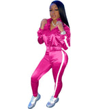 Stripe 2 Piece Fashion Jogging Set