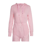 Long-Sleeved One-Piece Short Set
