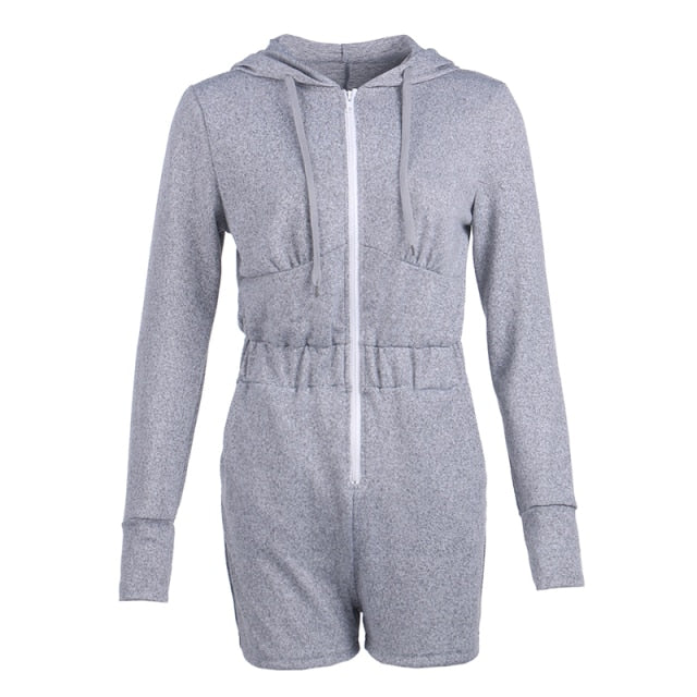 Long-Sleeved One-Piece Short Set