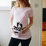 Baby Footprint Maternity T-Shirt