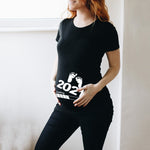 Baby Footprint Maternity T-Shirt