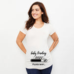 Baby Footprint Maternity T-Shirt