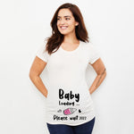 Baby Footprint Maternity T-Shirt
