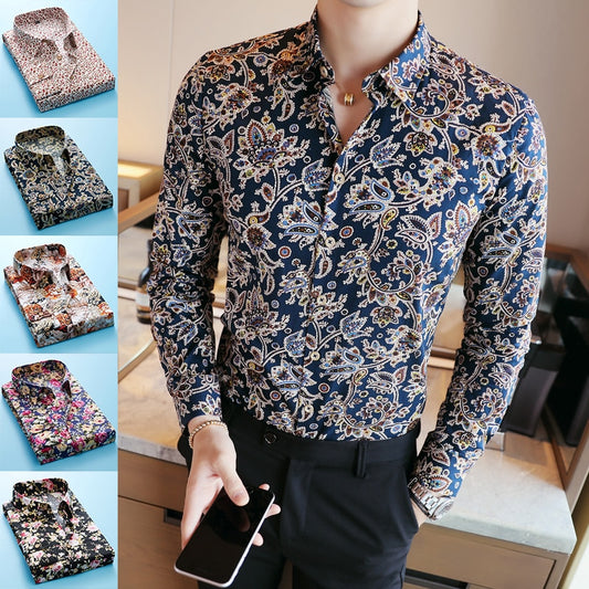 Business Casual Printed Shirt