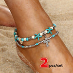 Multicolor Tassel Anklet