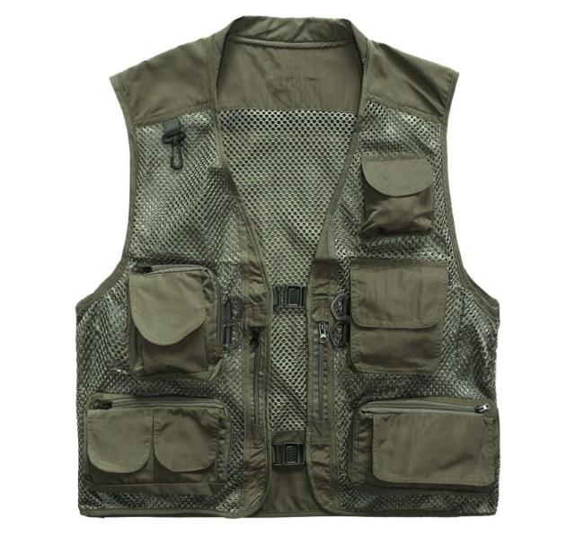 Mesh Multi Pocket Casual Vest