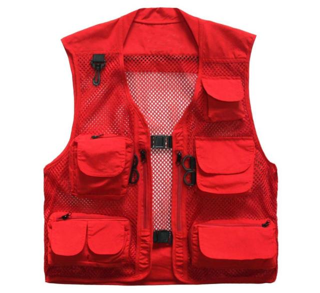 Mesh Multi Pocket Casual Vest