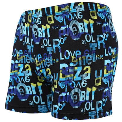 Multi-Print Boxer Swimming Trunks