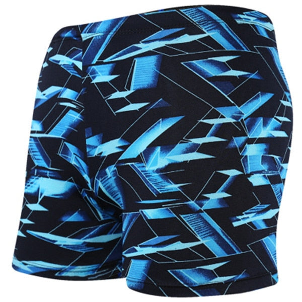 Multi-Print Boxer Swimming Trunks