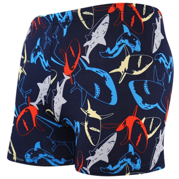 Multi-Print Boxer Swimming Trunks