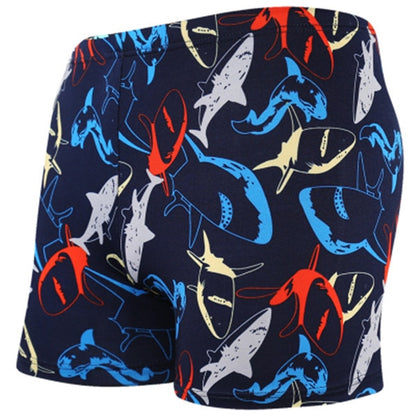 Multi-Print Boxer Swimming Trunks