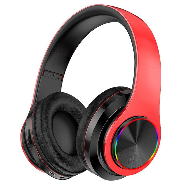 B39 Wireless Bluetooth 5.0 Portable Headphone With Portable Foldable LED Lights