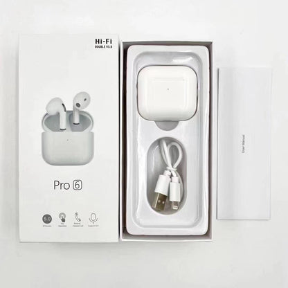 Original Pro 6 Bluetooth Earphone Wireless Headphones HiFi Music