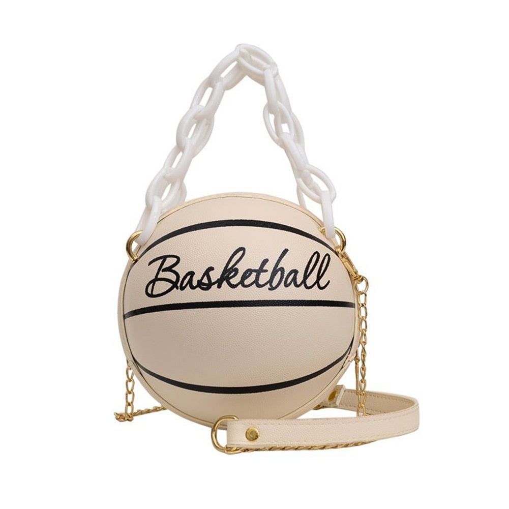 Personality Basketball Purses For Teenagers Women Bags Crossbody Chain Hand