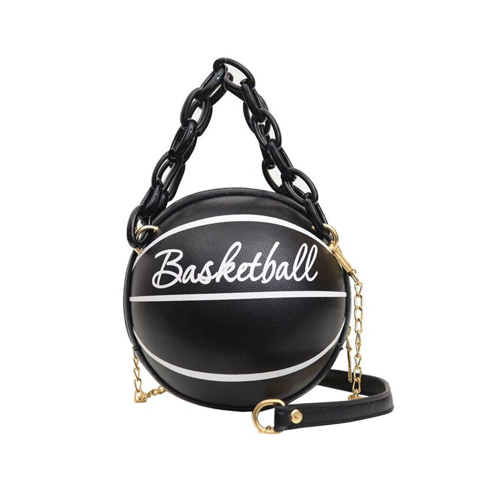 Personality Basketball Purses For Teenagers Women Bags Crossbody Chain Hand
