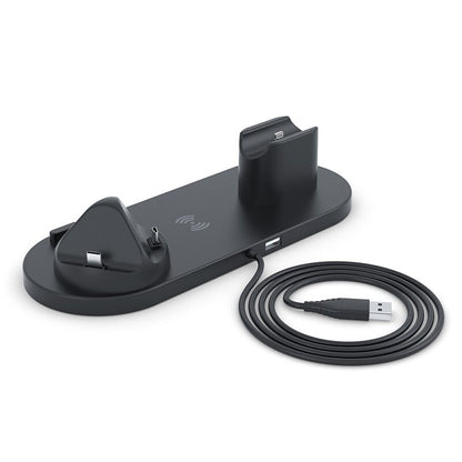 Universal 6-in-1 Wireless Mobile Charging Dock For iPhone & Samsung