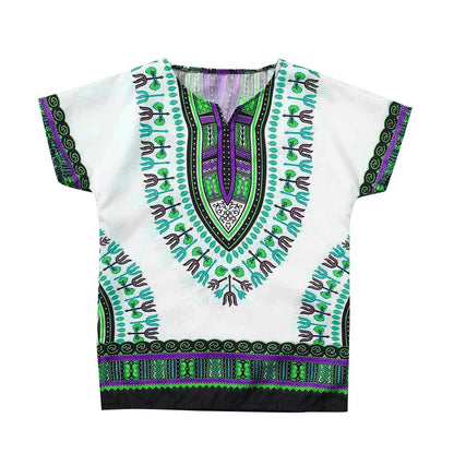 Unisex Short Sleeve African Dashiki