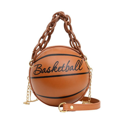 Personality Basketball Purses For Teenagers Women Bags Crossbody Chain Hand