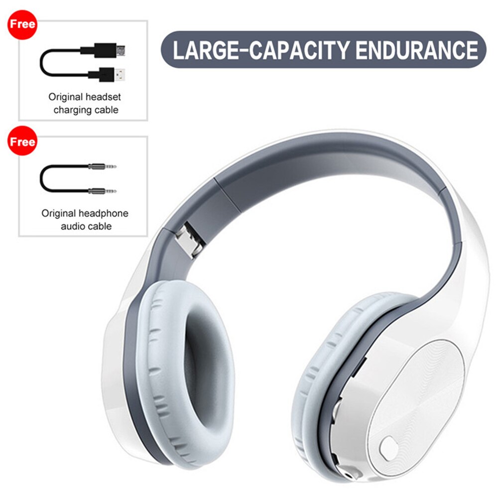 9D HIFI Wireless Earphone Mic Headphone Support Music Bass