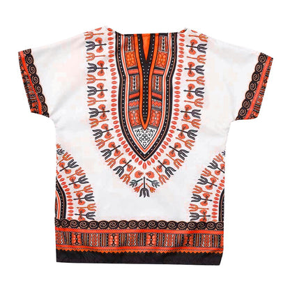 Unisex Short Sleeve African Dashiki